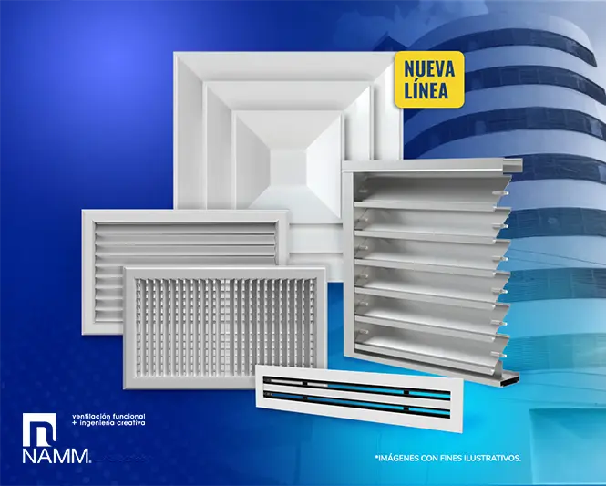 Productos de la categoría de ventilación, marca NAMM Productos de ventilación marca NAMM